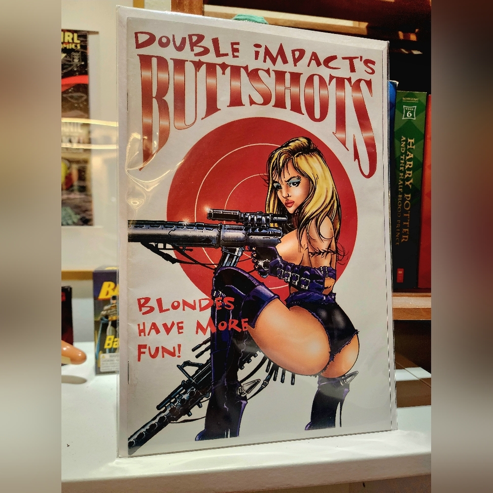 Double Impact's Buttshots - Blondes Have More Fun Comic Book